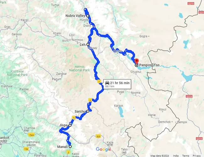 Ten day Leh Ladakh Bike Tour Package Itinerary